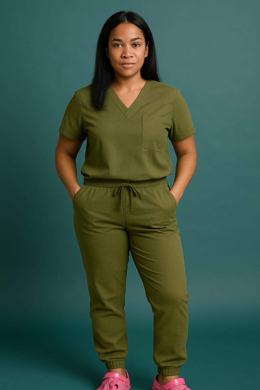 Women Jogger Scrub Set - 4 Way Strecth Comfort