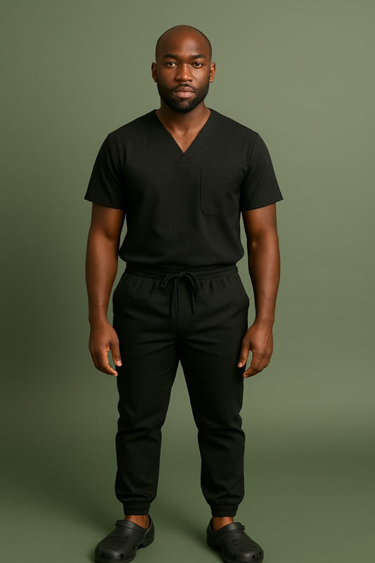 Men Jogger Scrub Set - 4 way Stretch Comfort