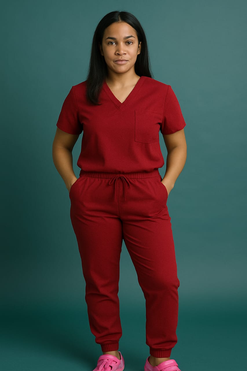 Women Jogger Scrub Set - 4 Way Strecth Comfort